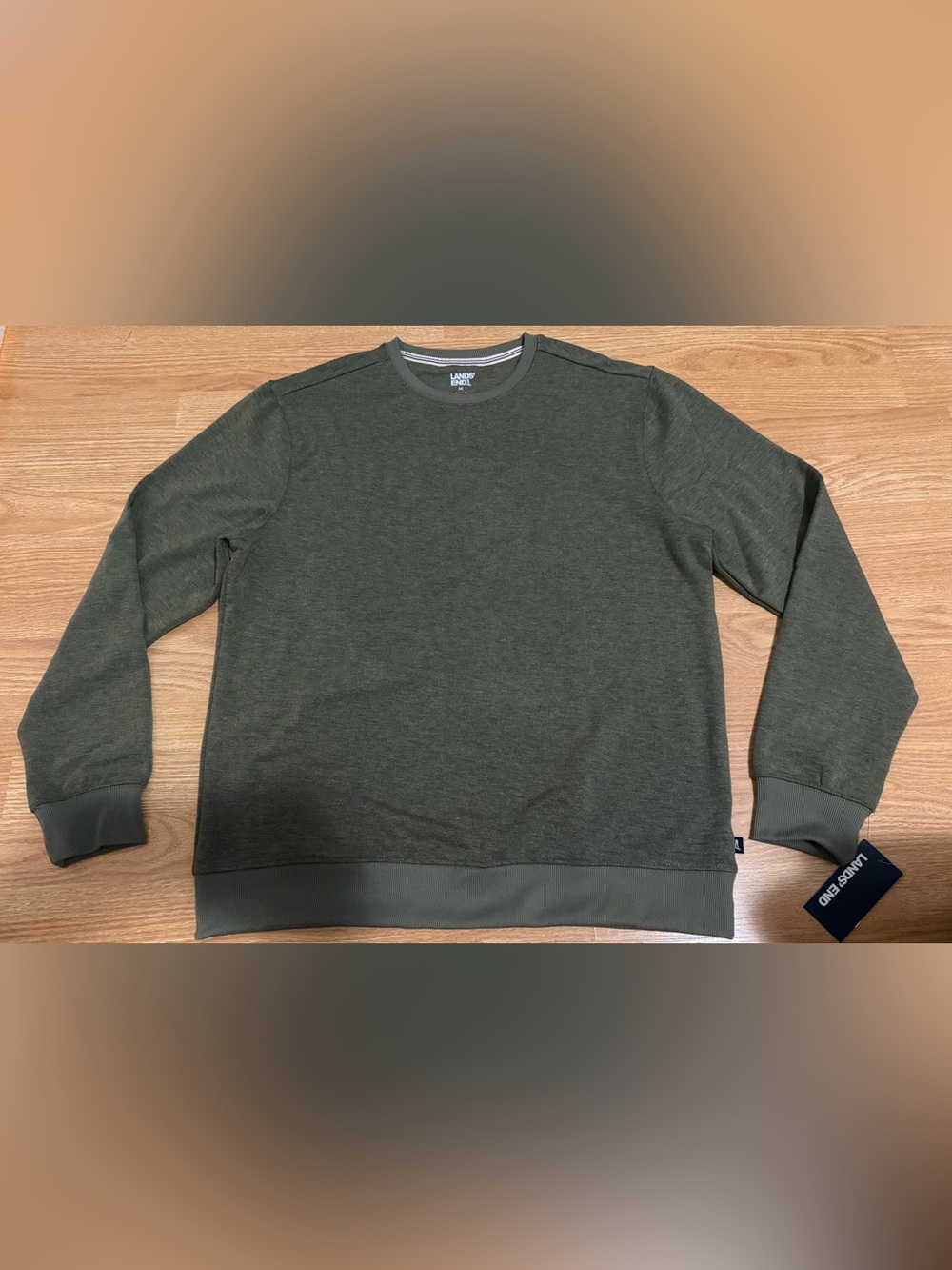 Lands' End Men's M Crewneck Sweatshirt - Leaf - NWT
